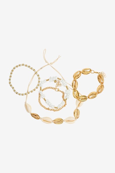 Σετ βραχιόλια με charms κοχύλια