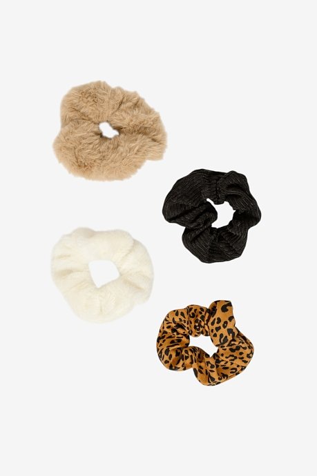 Σετ 4 scrunchies λαστιχάκια μαλλιών