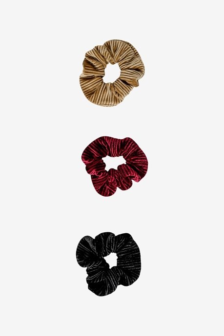 Σετ 3 scrunchies λαστιχάκια μαλλιών