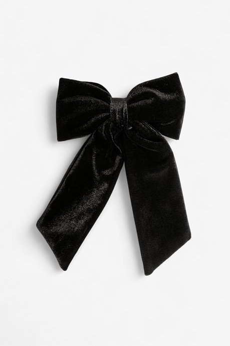 Bow shaped hair claw clip with velvet sense