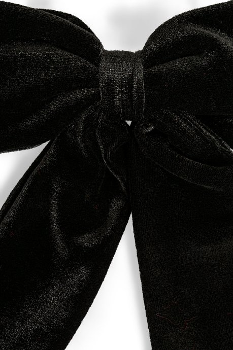 Bow shaped hair claw clip with velvet sense