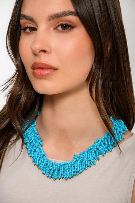 Boho necklace with turquoise beads
