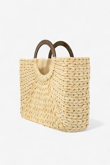 Ψάθινη τσάντα χειρός shopper