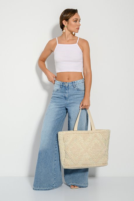 Oversized tote bag τσάντα υφασμάτινη
